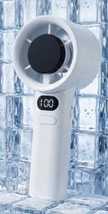 Viclavo ArcticFlow Handventilator in schwarz, tragbares handliches Gerät mit Lüfterfunktion für unterwegs